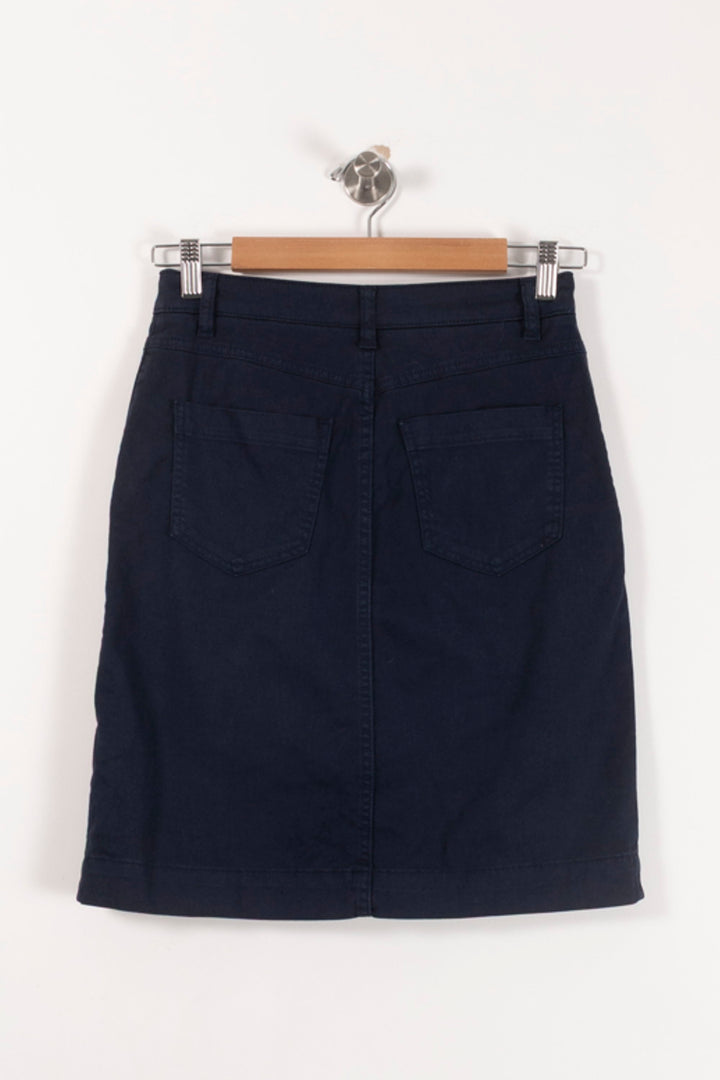 Jupe Droite Bleue - Taille S/36 de la marque Caroll | PARAD92978 - Vendu par Paradigme - Image 4
