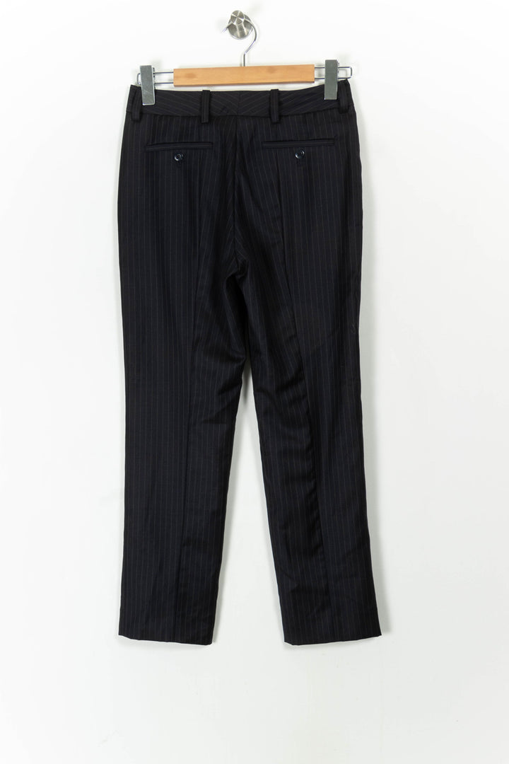Pantalon À Rayures Noir - Taille S/36 de la marque Ines de la Fressange Paris | PARAD92992 - Vendu par Paradigme - Image 4
