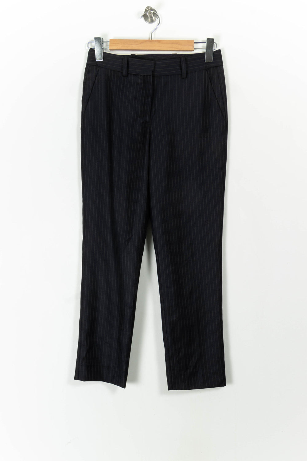 Pantalon À Rayures Noir - Taille S/36 de la marque Ines de la Fressange Paris | PARAD92992 - Vendu par Paradigme - Image 2