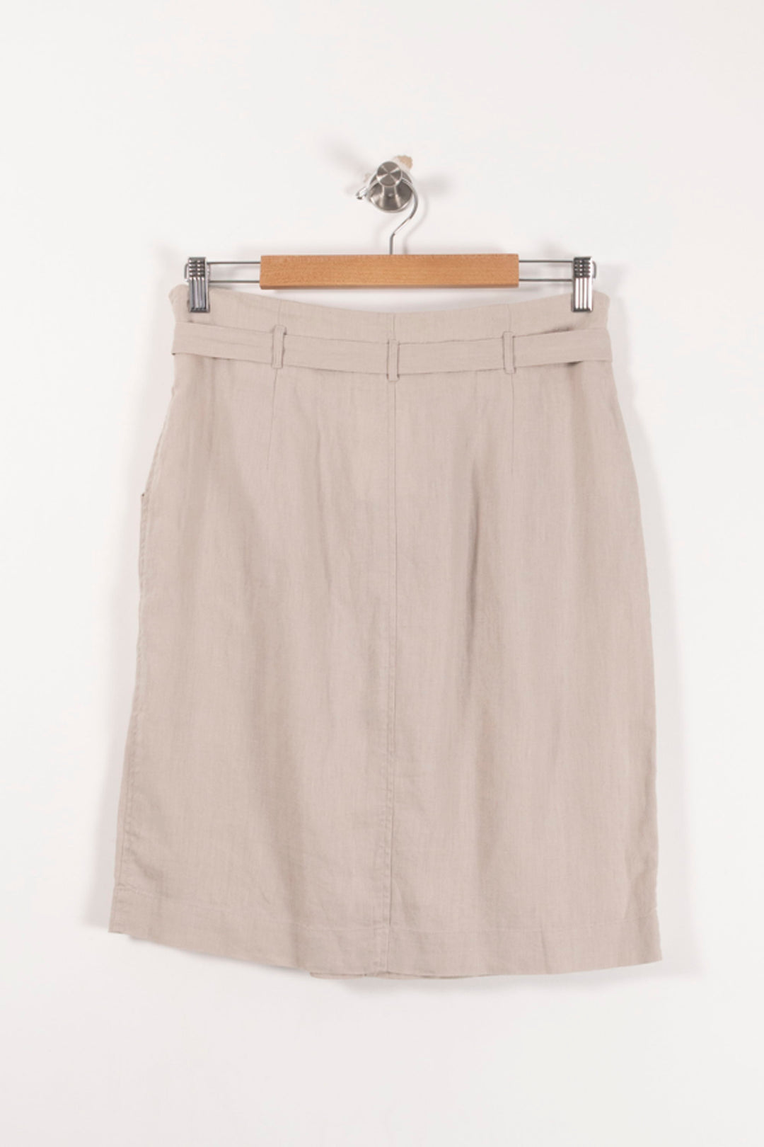 Jupe Ceinturée Beige - Taille L/40 de la marque ZAPA | PARAD92994 - Vendu par Paradigme - Image 4