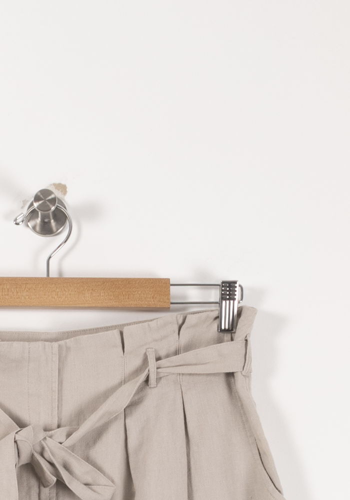 Jupe Ceinturée Beige - Taille L/40 de la marque ZAPA | PARAD92994 - Vendu par Paradigme - Image 3