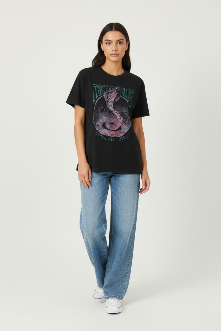 Tee-shirt Noir - Taille S/36 de la marque The Kooples | PARAD93001 - Vendu par Paradigme - Image 1