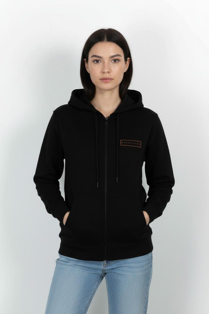 Sweat Zippé Noir - Taille XS/34 de la marque The Kooples | PARAD93004 - Vendu par Paradigme - Image 1