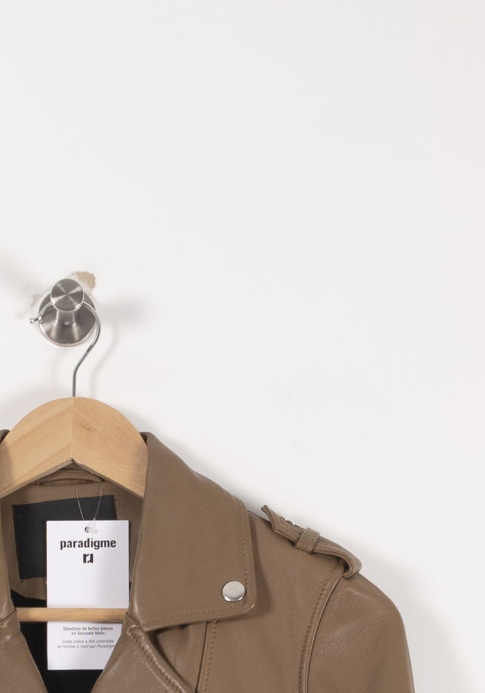 Perfecto Marron - Taille S/36 de la marque Maje | PARAD93010 - Vendu par Paradigme - Image 3