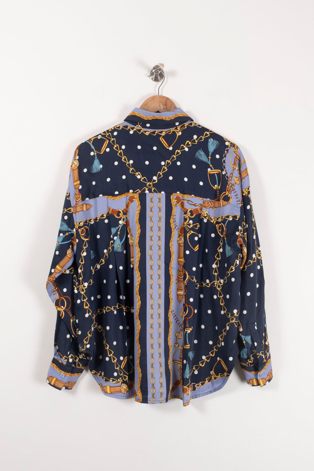 Chemise Bleu et Doré - Taille L/40 de la marque Maje | PARAD93017 - Vendu par Paradigme - Image 4