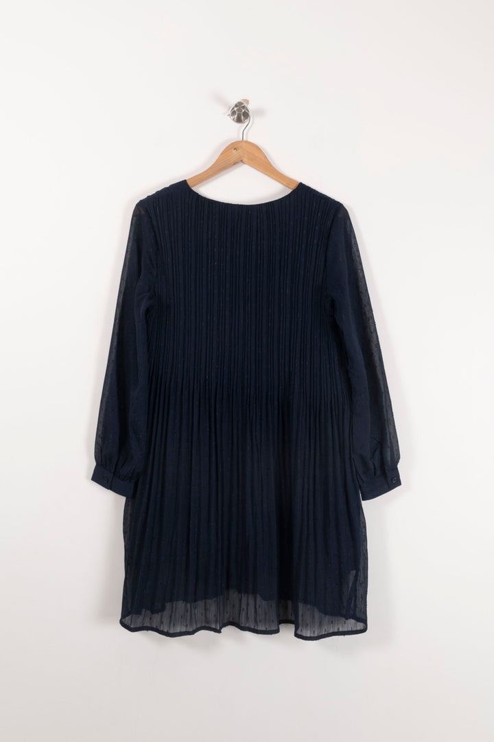 Robe Plissée Bleue - Taille M/38 de la marque La Petite Etoile | PARAD93025 - Vendu par Paradigme - Image 4