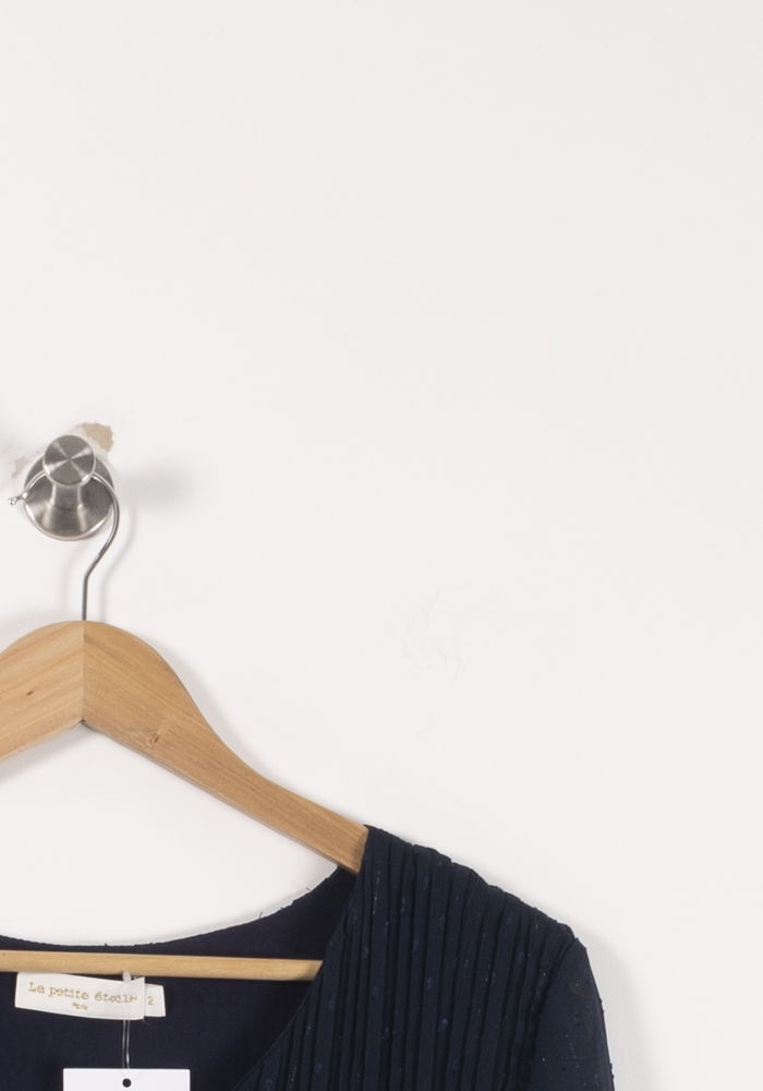 Robe Plissée Bleue - Taille M/38 de la marque La Petite Etoile | PARAD93025 - Vendu par Paradigme - Image 3