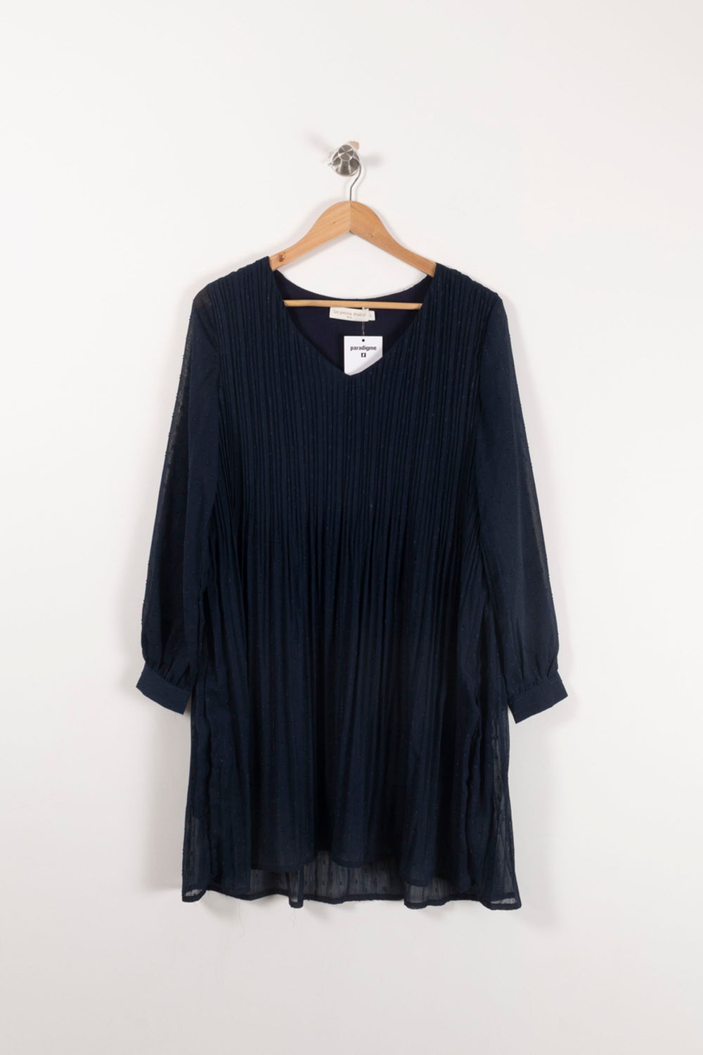 Robe Plissée Bleue - Taille M/38 de la marque La Petite Etoile | PARAD93025 - Vendu par Paradigme - Image 2