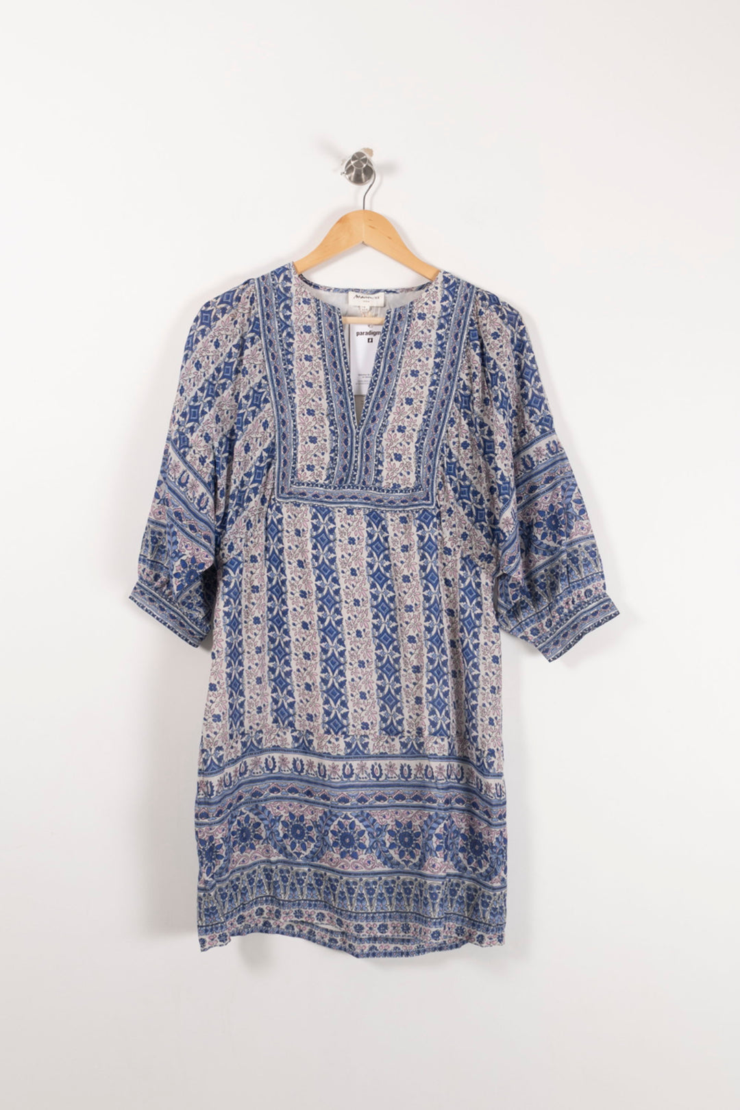 Robe Bohème Bleu et Blanc - Taille S/36 de la marque Maison 123 | PARAD93028 - Vendu par Paradigme - Image 2