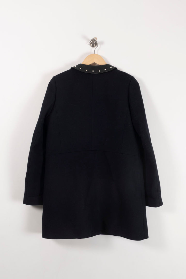 Manteau Bleu - Taille L/40 de la marque Claudie Pierlot | PARAD93037 - Vendu par Paradigme - Image 4