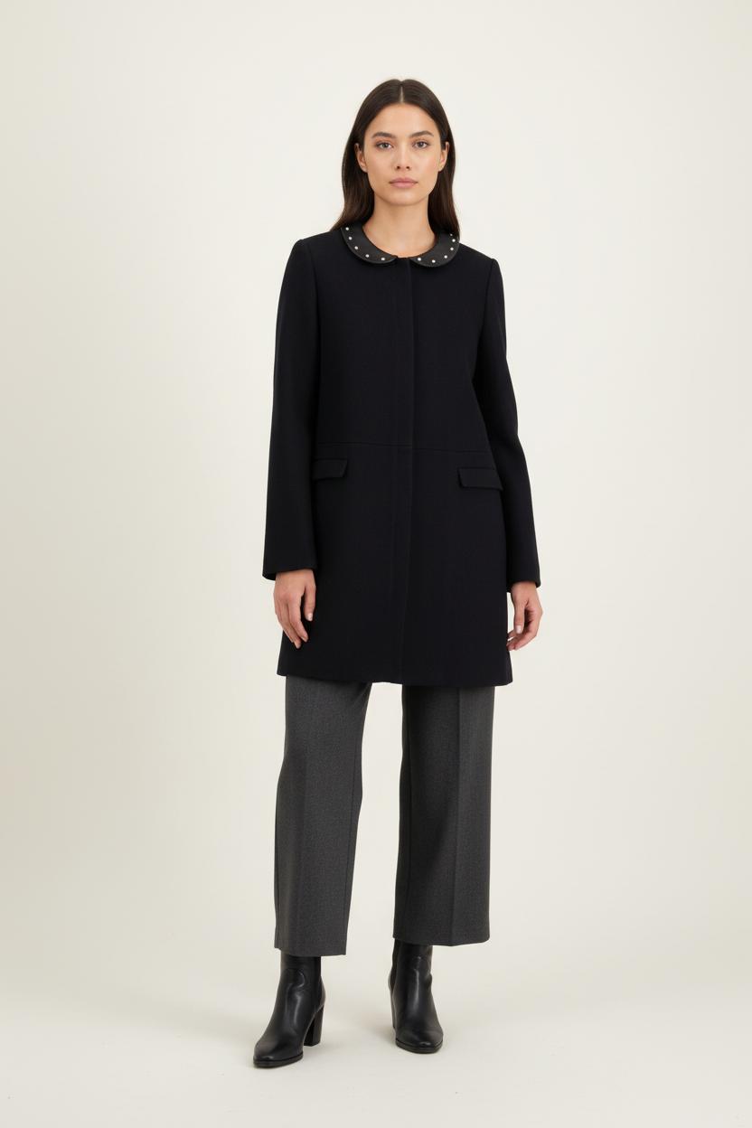 Manteau Bleu - Taille L/40 de la marque Claudie Pierlot | PARAD93037 - Vendu par Paradigme - Image 1
