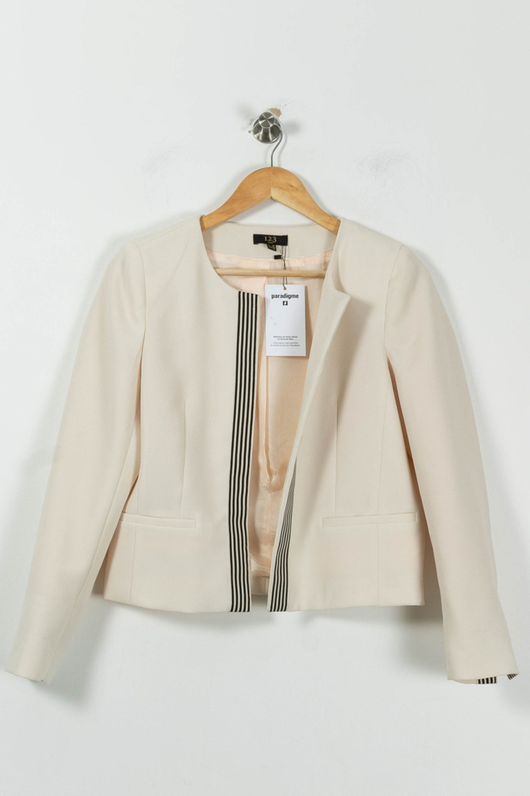 Blazer Beige - Taille M/38 de la marque Maison 123 | PARAD93040 - Vendu par Paradigme - Image 2