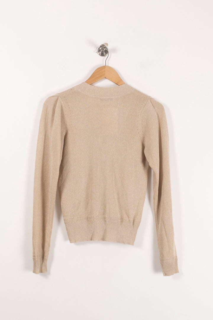 Cardigan Doré - Taille XS/34 de la marque ZAPA | PARAD93044 - Vendu par Paradigme - Image 4