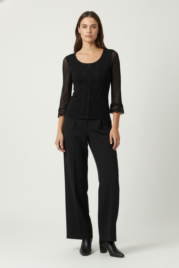 Blouse Noire - Taille S/36 de la marque ZAPA | PARAD93046 - Vendu par Paradigme - Image 1