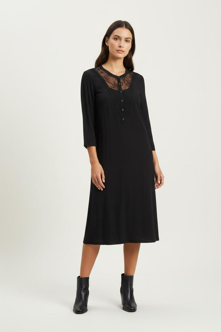 Robe Midi Noire - Taille L/40 de la marque One Step | PARAD93052 - Vendu par Paradigme - Image 1
