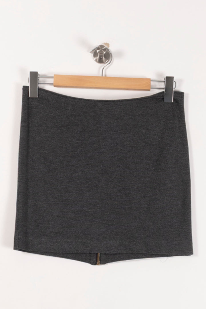 Jupe Droite Grise - Taille M/38 de la marque Sandro | PARAD93053 - Vendu par Paradigme - Image 2