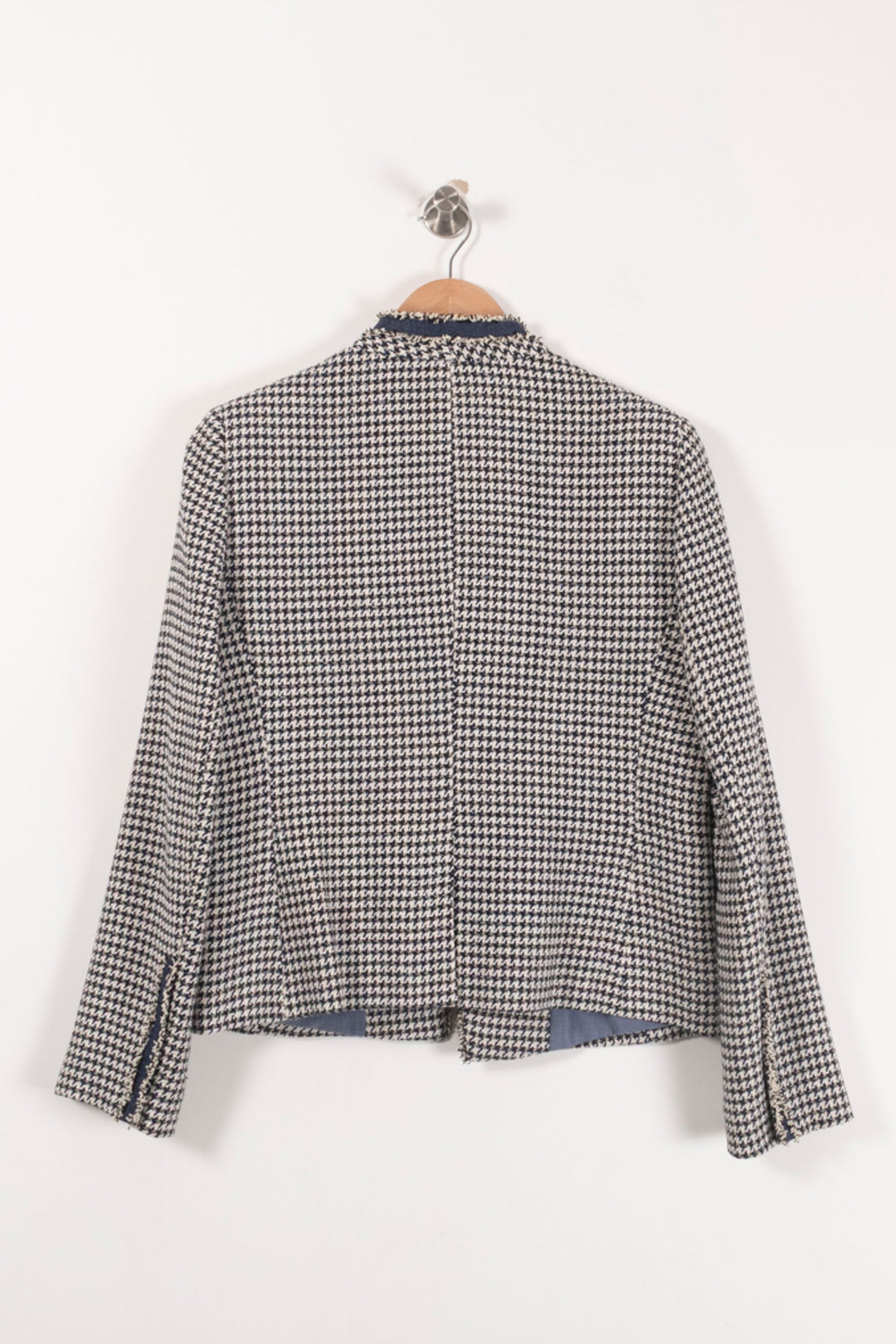 Veste Pied-de-poule Bleue et Blanche - Taille L/40 de la marque Maison 123 | PARAD93056 - Vendu par Paradigme - Image 4