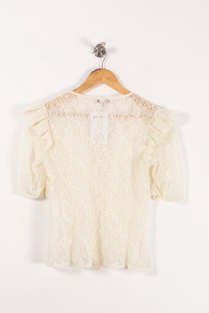 Gilet Dentelle Beige - Taille M/38 de la marque Maje | PARAD93058 - Vendu par Paradigme - Image 4