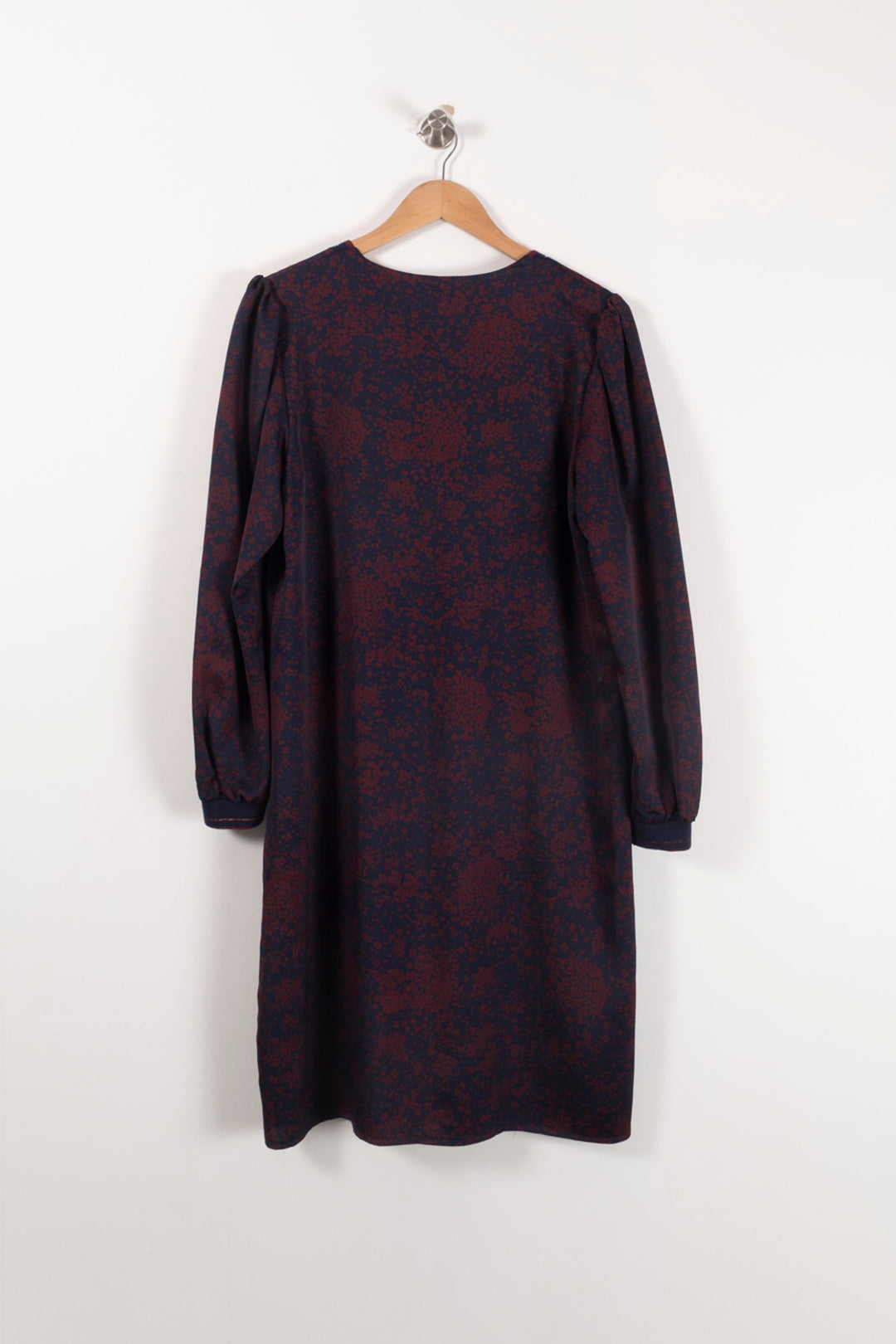 Robe Droite Bordeaux et Bleu Marine - Taille XL/42 de la marque La Fée Maraboutée | PARAD93062 - Vendu par Paradigme - Image 4