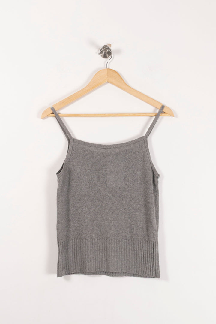 Débardeur Gris - Taille M/38 de la marque Agnès b. | PARAD93085 - Vendu par Paradigme - Image 4