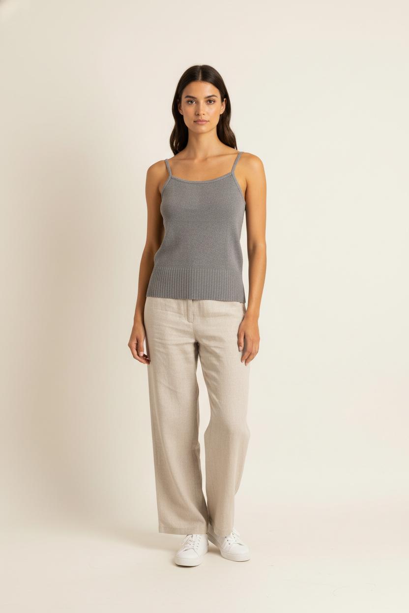 Débardeur Gris - Taille M/38 de la marque Agnès b. | PARAD93085 - Vendu par Paradigme - Image 1