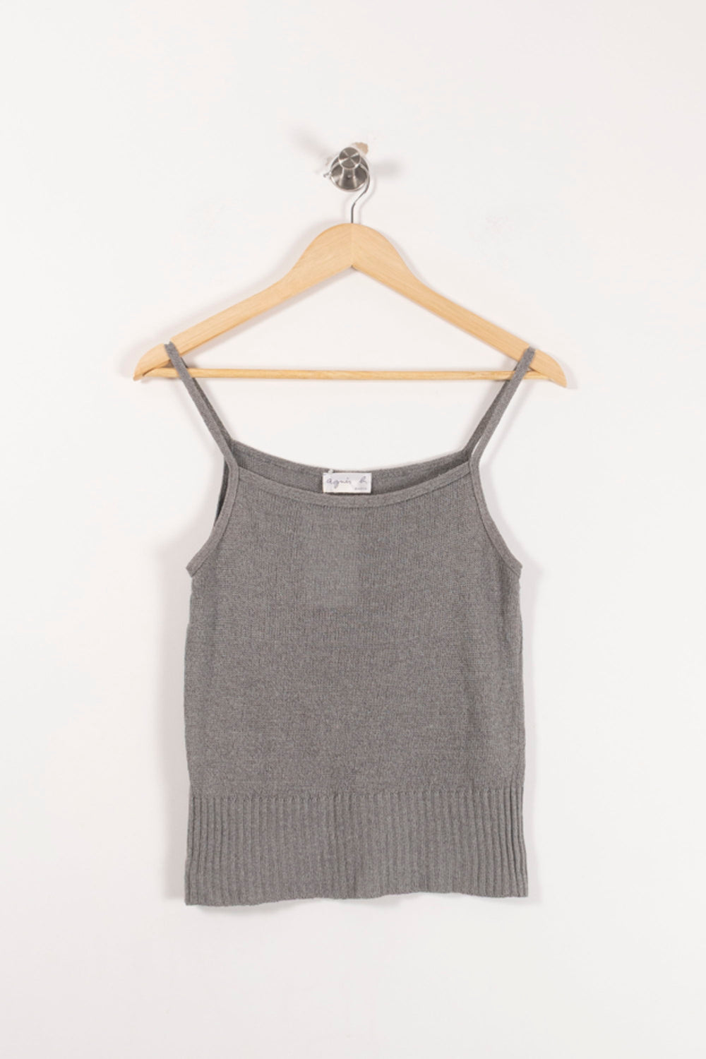 Débardeur Gris - Taille M/38 de la marque Agnès b. | PARAD93085 - Vendu par Paradigme - Image 2