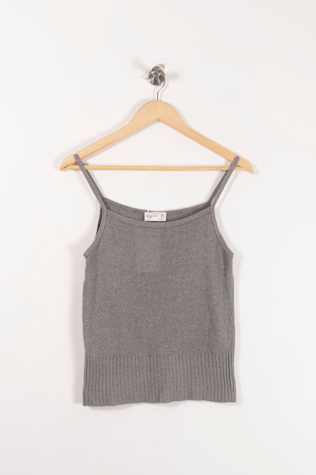 Débardeur Gris - Taille M/38 de la marque Agnès b. | PARAD93085 - Vendu par Paradigme - Image 2