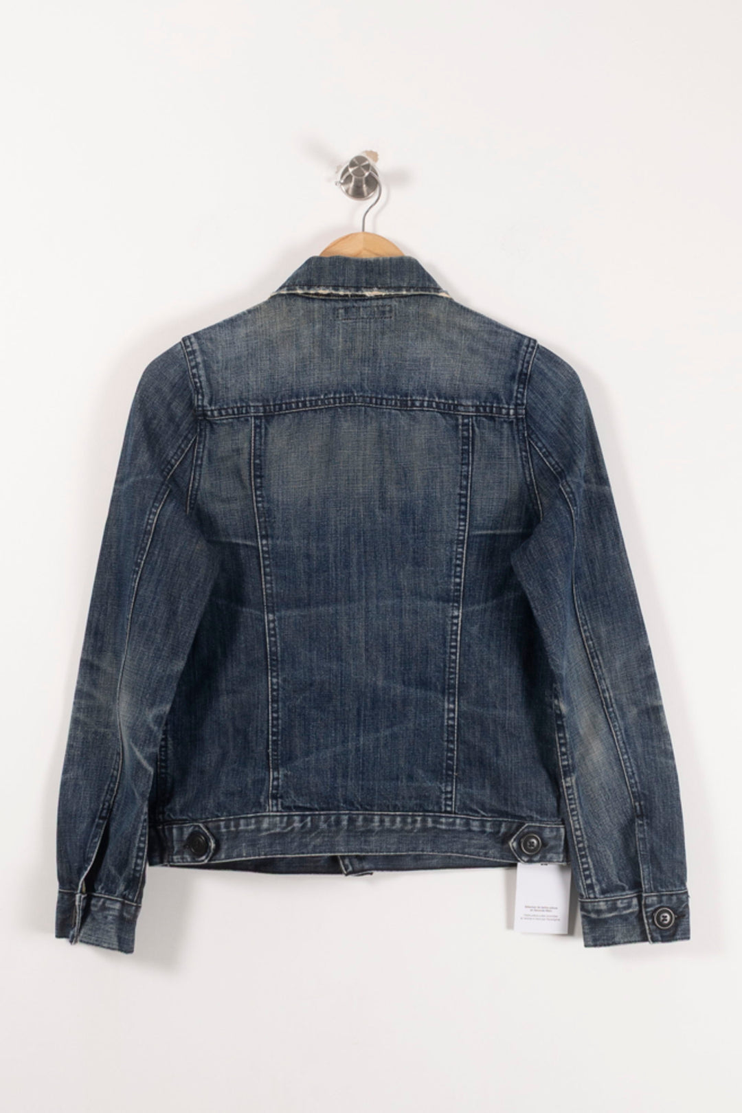 Veste en Jean Bleue - Taille L/40 de la marque Comptoir des Cotonniers | PARAD93099 - Vendu par Paradigme - Image 4