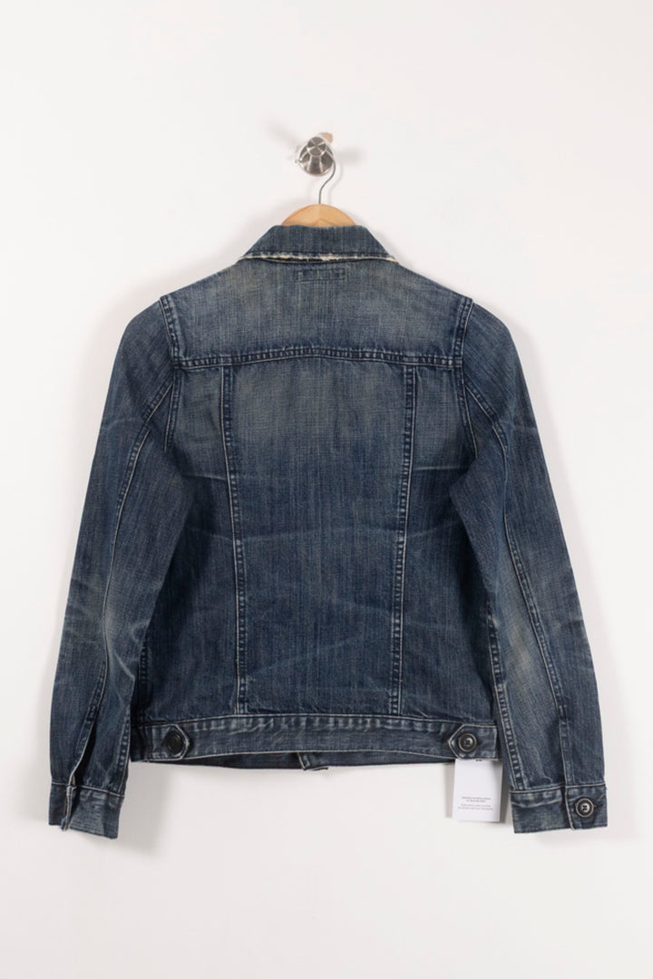 Veste en Jean Bleue - Taille L/40 de la marque Comptoir des Cotonniers | PARAD93099 - Vendu par Paradigme - Image 4