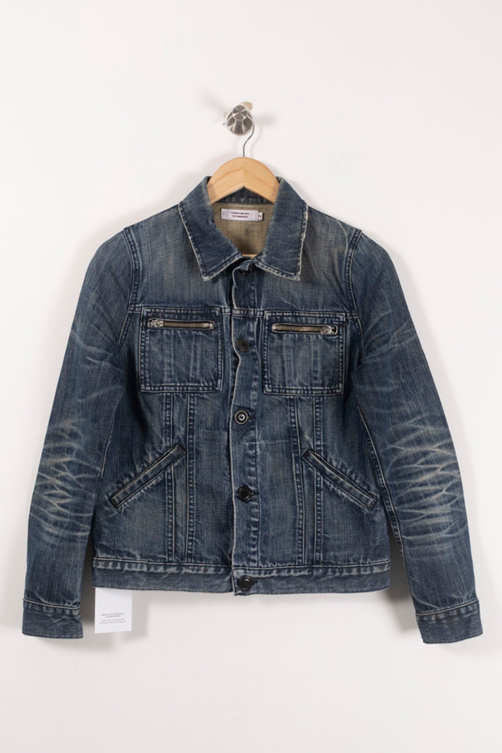 Veste en Jean Bleue - Taille L/40 de la marque Comptoir des Cotonniers | PARAD93099 - Vendu par Paradigme - Image 2