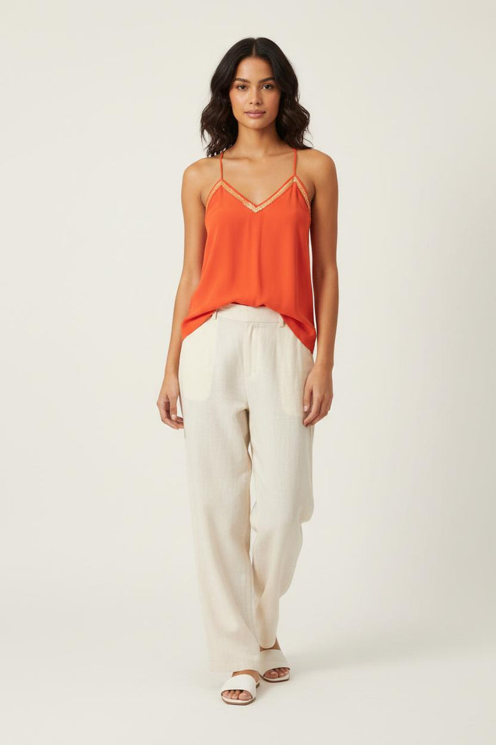 Débardeur Rouge - Taille XS/34 de la marque Suncoo | PARAD93103 - Vendu par Paradigme - Image 1