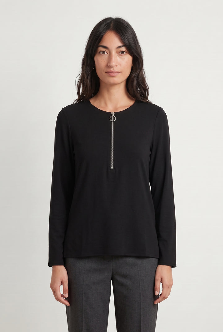 Blouse Noire - Taille M/38 de la marque Sud express | PARAD93113 - Vendu par Paradigme - Image 1