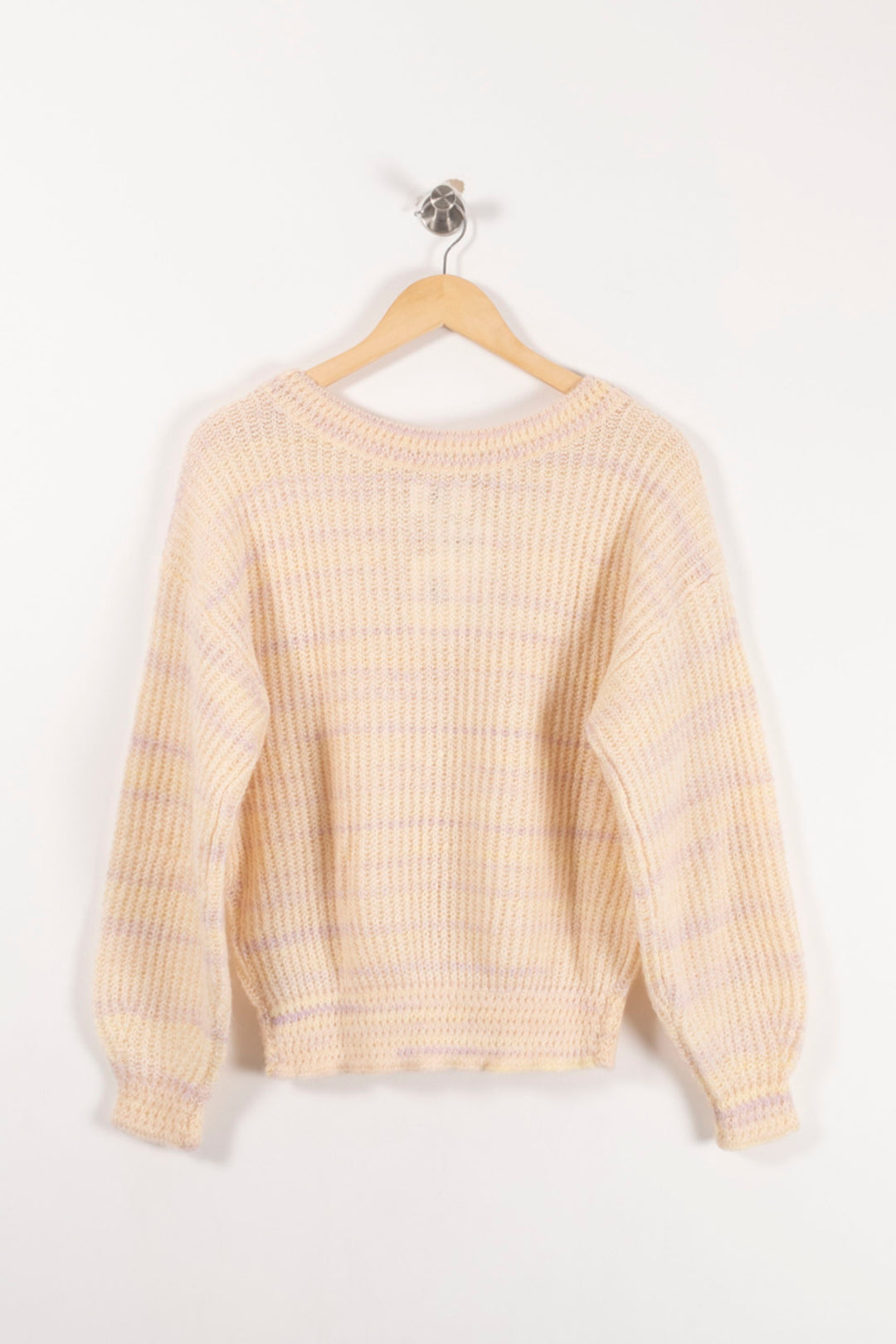 Pull Beige et Lilas - Taille S/36 de la marque Des petits hauts | PARAD93118 - Vendu par Paradigme - Image 4