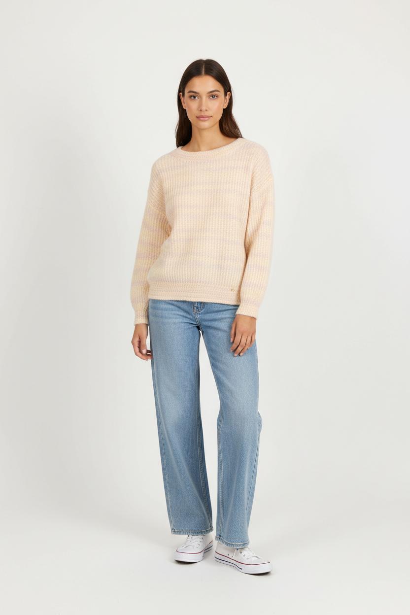Pull Beige et Lilas - Taille S/36 de la marque Des petits hauts | PARAD93118 - Vendu par Paradigme - Image 1