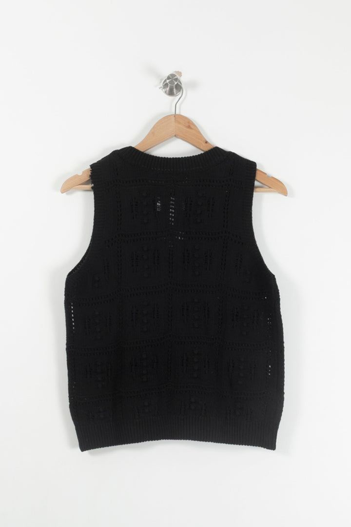 Débardeur Noir - Taille M/38 de la marque La Fée Maraboutée | PARAD93119 - Vendu par Paradigme - Image 4