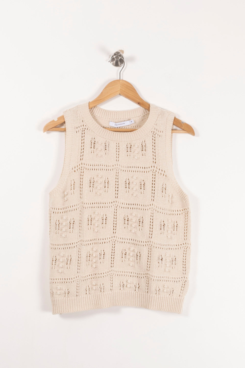 Débardeur Beige - Taille M/38 de la marque La Fée Maraboutée | PARAD93128 - Vendu par Paradigme - Image 2