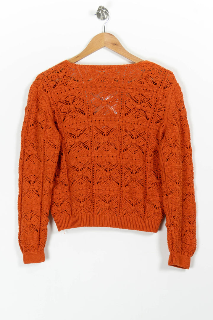 Cardigan Rouge - Taille M/38 de la marque La Fée Maraboutée | PARAD93130 - Vendu par Paradigme - Image 4
