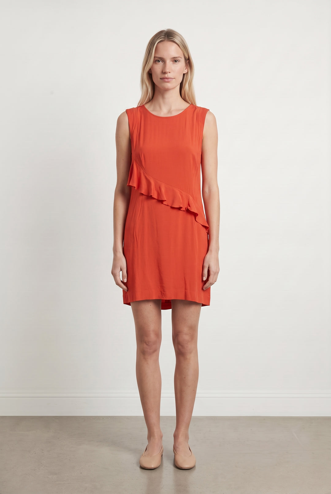 Robe Sans Manches Rouge - Taille M/38 de la marque Sandro | PARAD93139 - Vendu par Paradigme - Image 1