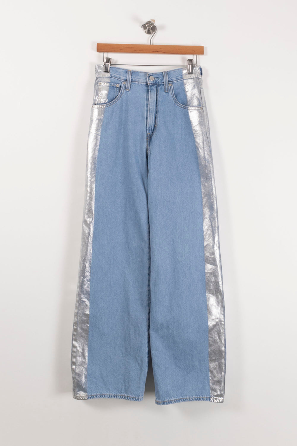 Jean Large Bleu et Argenté - Taille S/36 de la marque Levi's | PARAD93144 - Vendu par Paradigme - Image 2