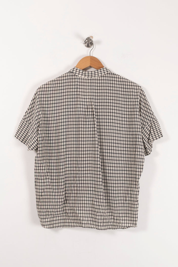 Chemise à Carreaux Beige et Noire - Taille S/36 de la marque Bimba y Lola | PARAD93145 - Vendu par Paradigme - Image 4