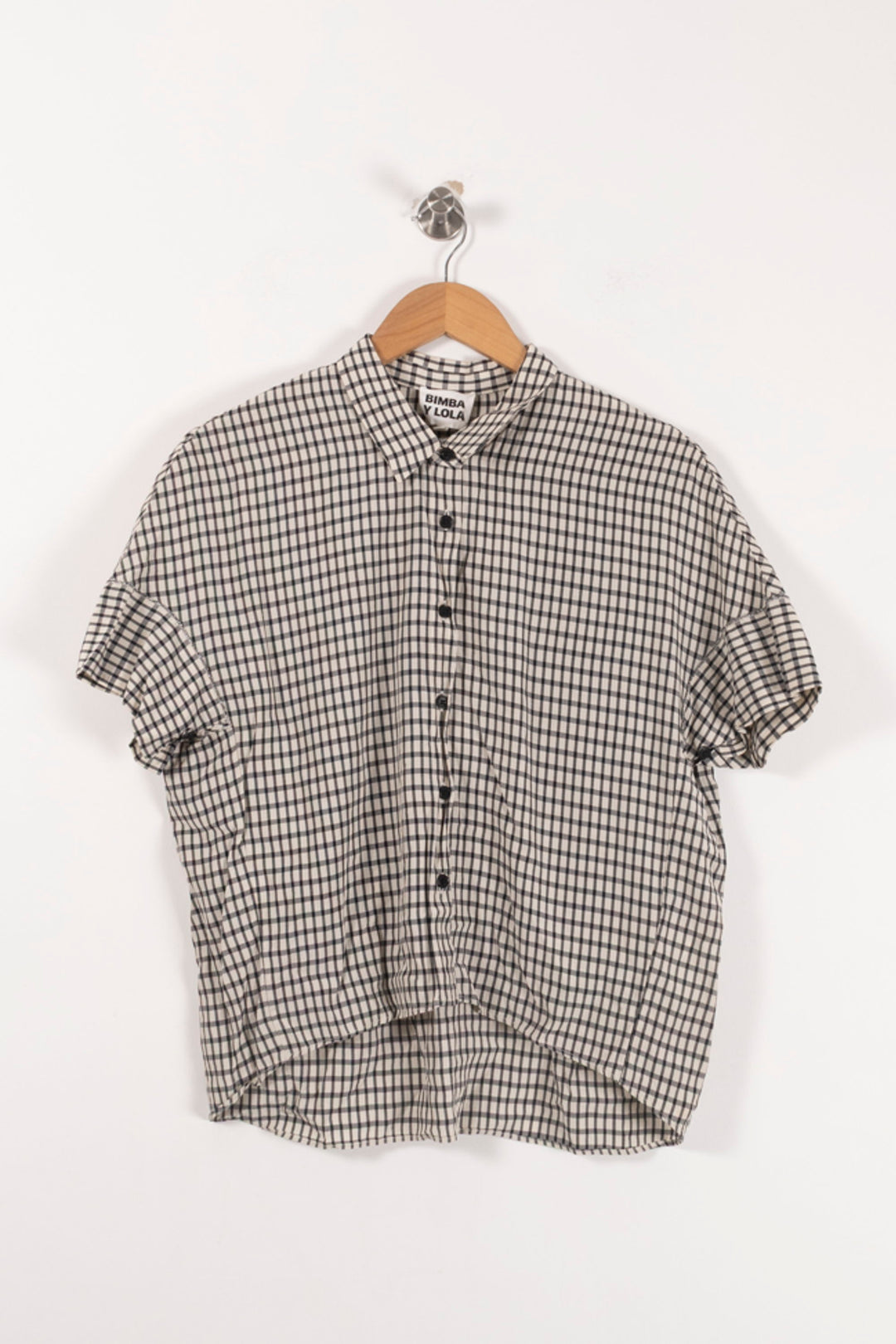 Chemise à Carreaux Beige et Noire - Taille S/36 de la marque Bimba y Lola | PARAD93145 - Vendu par Paradigme - Image 2