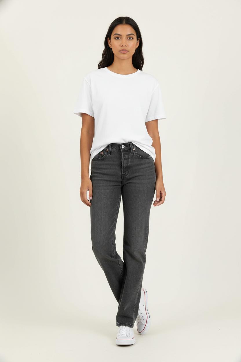 Jean Droit Noir - Taille S/36 de la marque Levi's | PARAD93147 - Vendu par Paradigme - Image 1