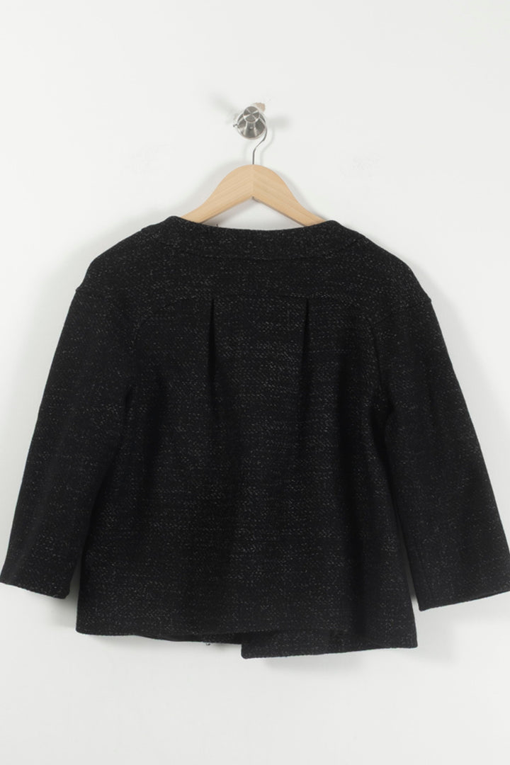 Veste Noire - Taille M/38 de la marque Sandro | PARAD93150 - Vendu par Paradigme - Image 4