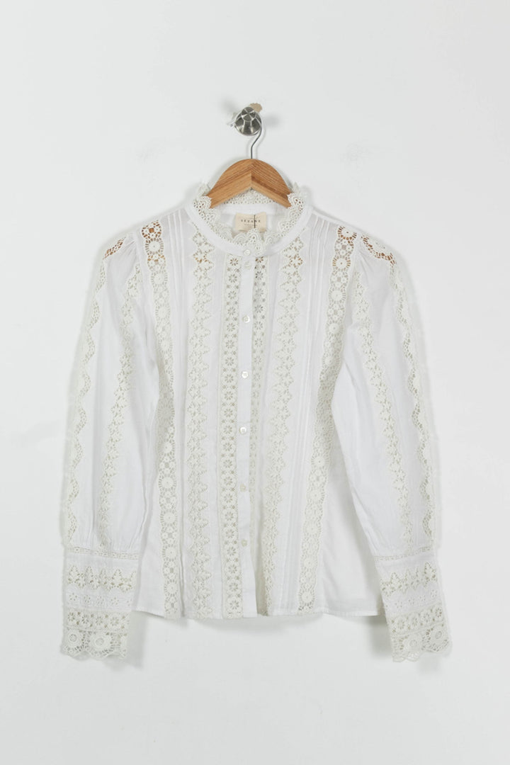 Blouse Blanche - Taille M/38 de la marque Sézane | PARAD93160 - Vendu par Paradigme - Image 2