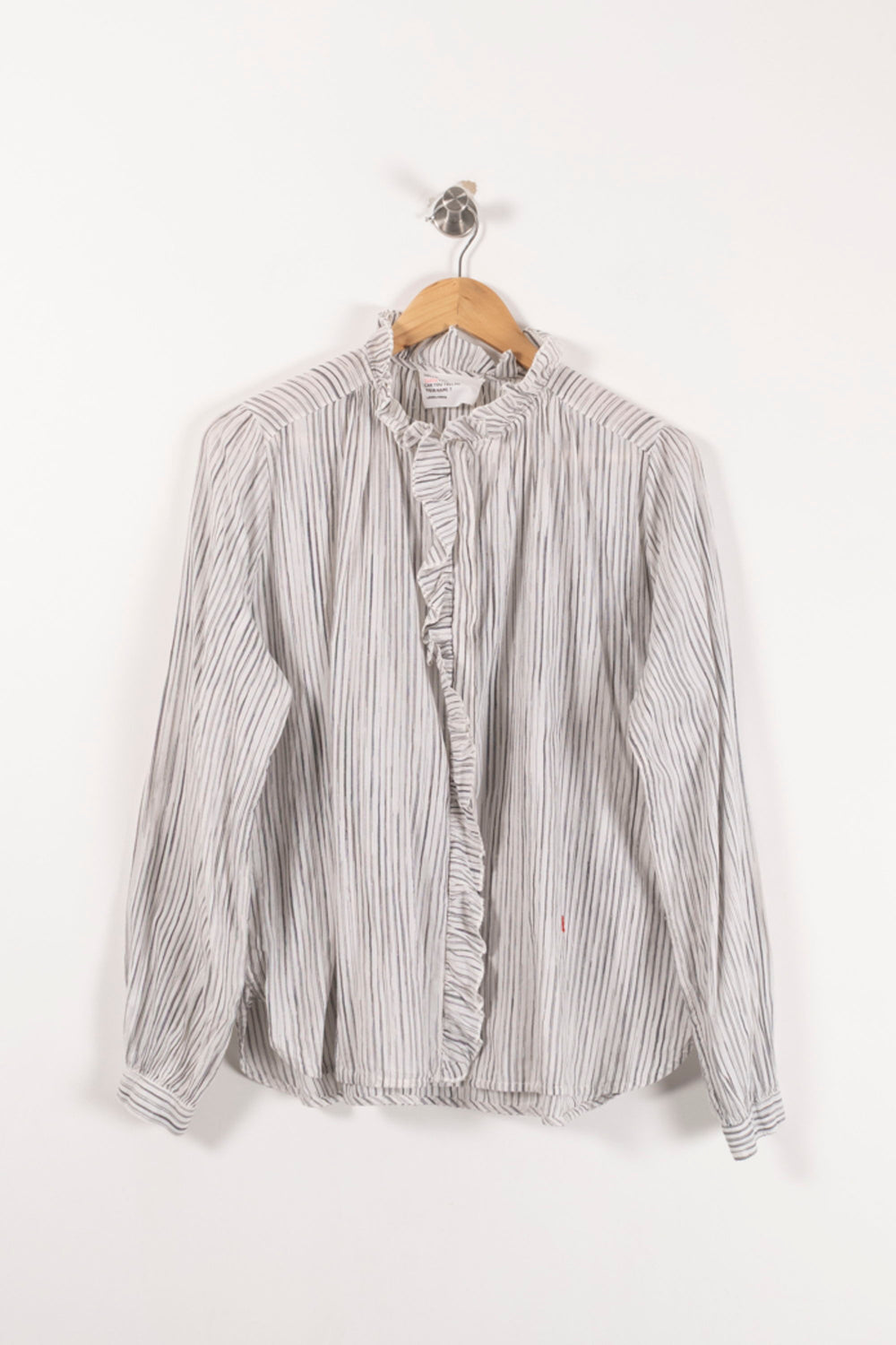 Blouse Blanche et Grise - Taille M/38 de la marque Léon & Harper | PARAD93167 - Vendu par Paradigme - Image 2