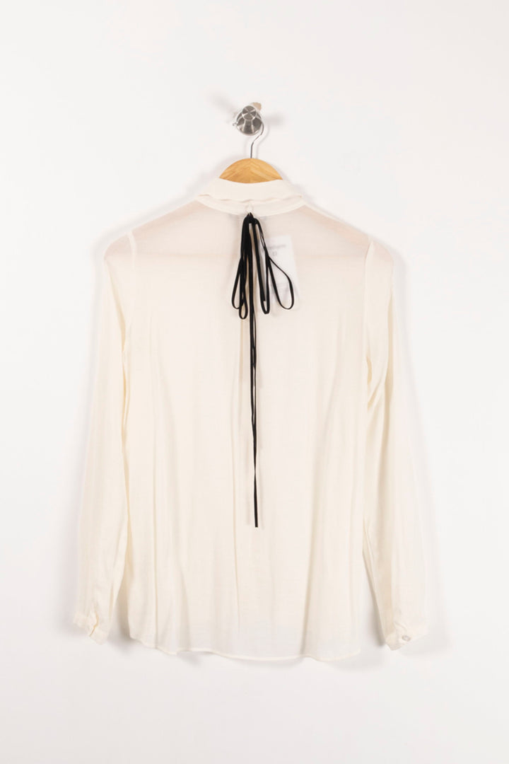 Chemise Blanche - Taille S/36 de la marque Maje | PARAD93169 - Vendu par Paradigme - Image 4