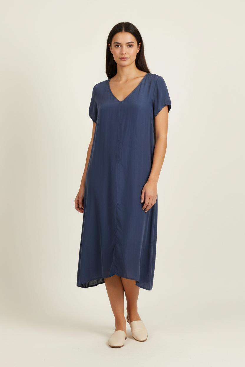 Robe Courte Bleue - Taille S/36 de la marque American Vintage | PARAD93170 - Vendu par Paradigme - Image 1