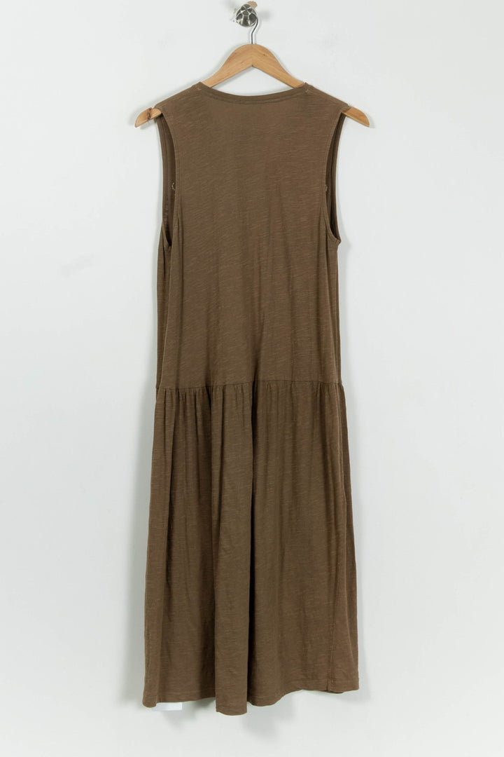 Robe Longue Marron - Taille S/36 de la marque Léon & Harper | PARAD93183 - Vendu par Paradigme - Image 4