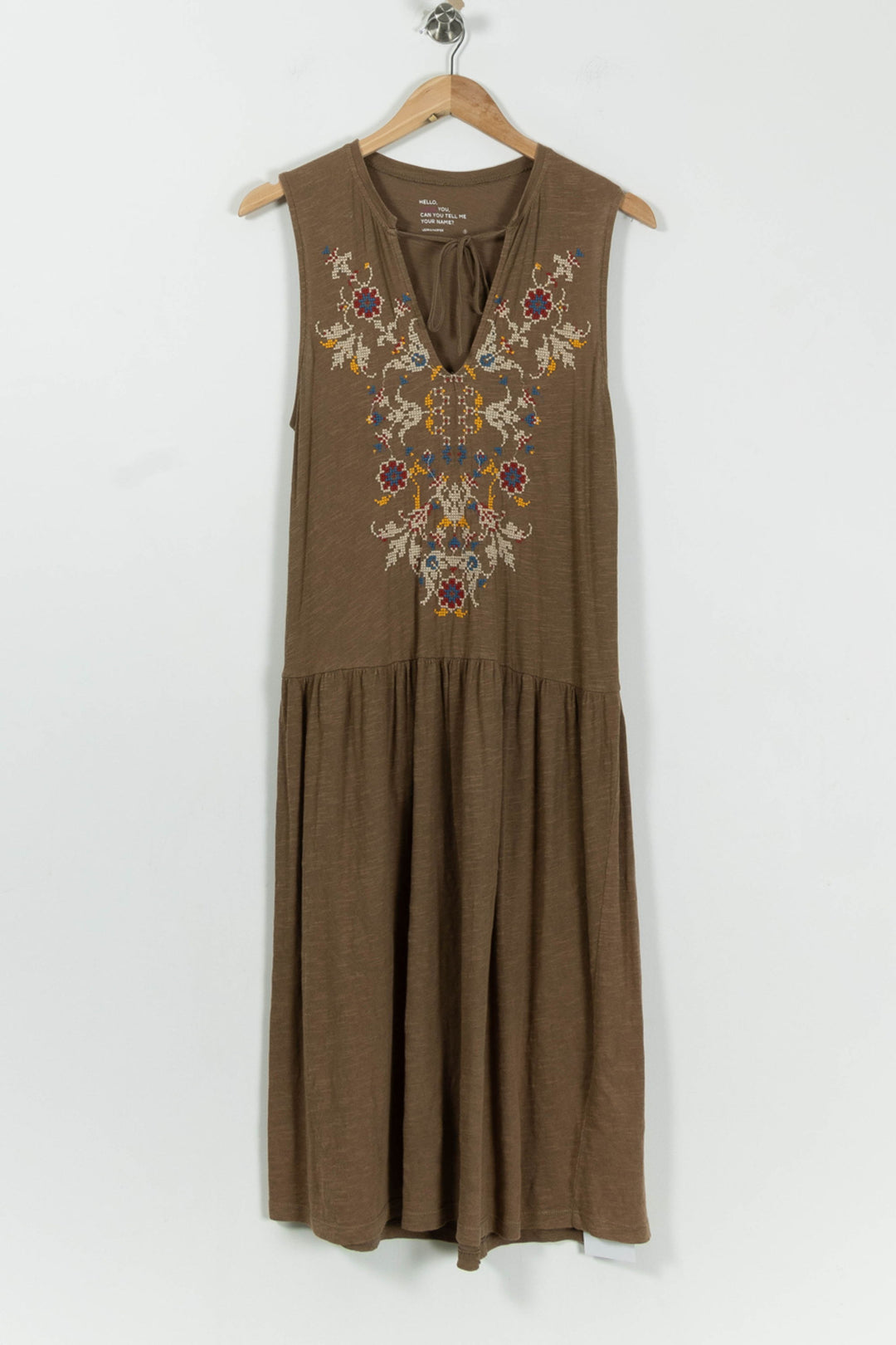 Robe Longue Marron - Taille S/36 de la marque Léon & Harper | PARAD93183 - Vendu par Paradigme - Image 2