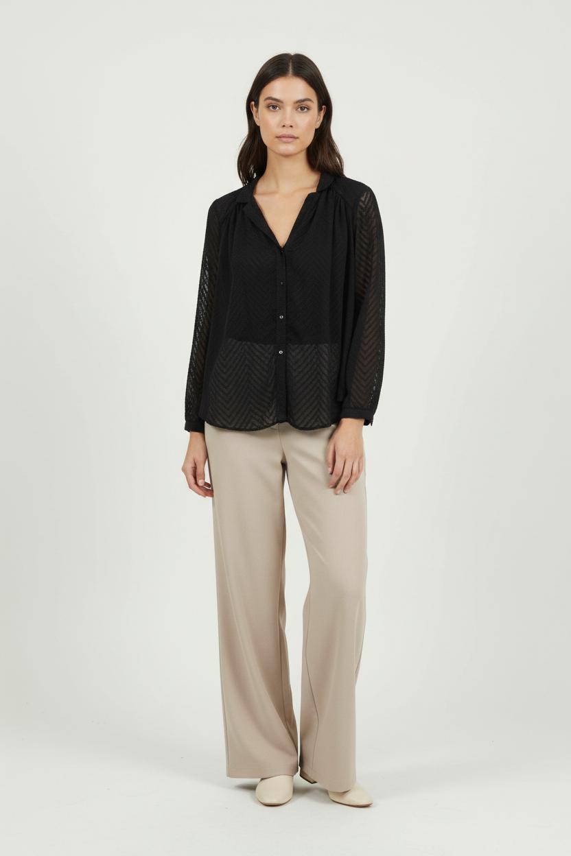 Blouse Noire - Taille XS/34 de la marque ba&sh | PARAD93184 - Vendu par Paradigme - Image 1
